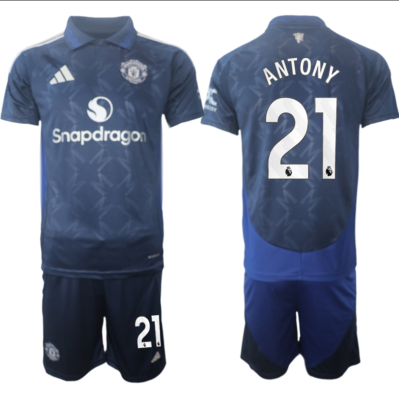 Men 2024-2025 Club Manchester United away blue #21 Soccer Jersey->indianapolis colts->NFL Jersey